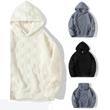 Herren Pullover Kapuze Plüsch Weich Modern - BerlinGlamour
