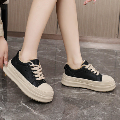 Damen Sneaker Bequem Plüschig Mit Dämpfung