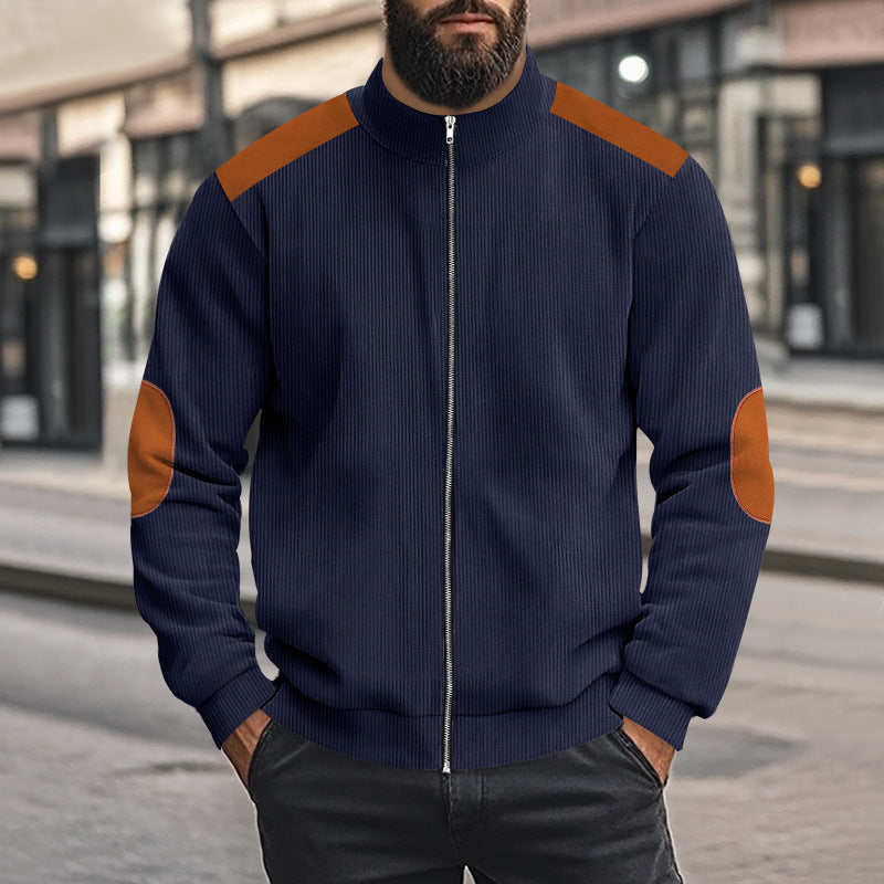 Herren Outdoor Jacke Sportlich Reißverschluss Modern