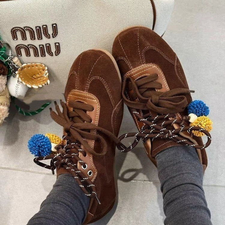 Damen Sneaker Bunt Wildleder Mode Schuhe