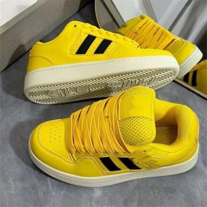 Damen Sneaker Sportlich Atmungsaktiv Mesh Schnürschuhe