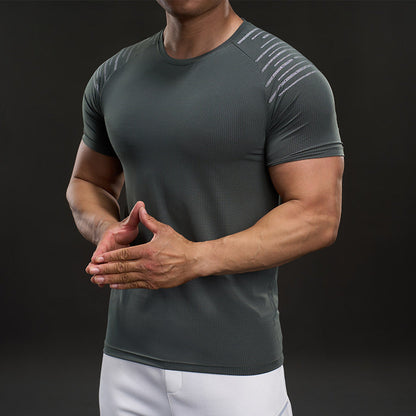 Herren Fitness T-Shirt atmungsaktiv mit Belüftungszonen - BerlinGlamour