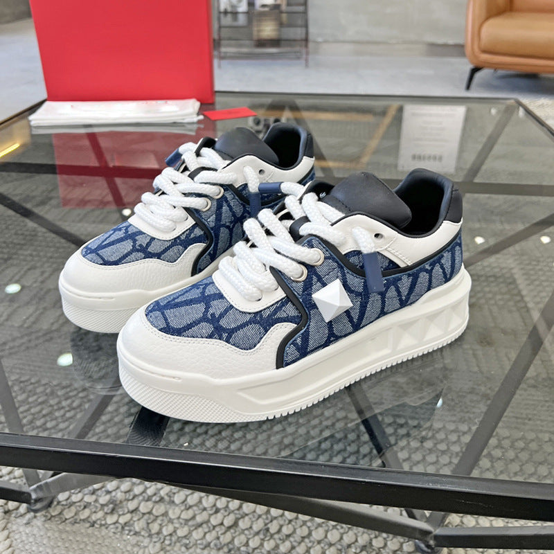 Damen Sneaker Sportlich Camouflage Robust