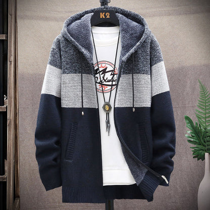 Herren Kapuzenjacke Modern Strukturiert Urban Style