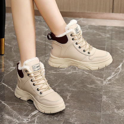 Damen Sneaker High-Top Gefüttert Warm Winter