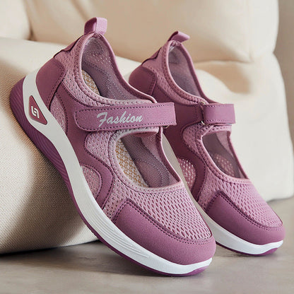 Damen Freizeitschuhe Atmungsaktiv Klettverschluss Verstellbar - BerlinGlamour