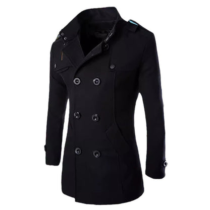 Herren Mantel Doppelreiher Elegant Modern Berlin Stil