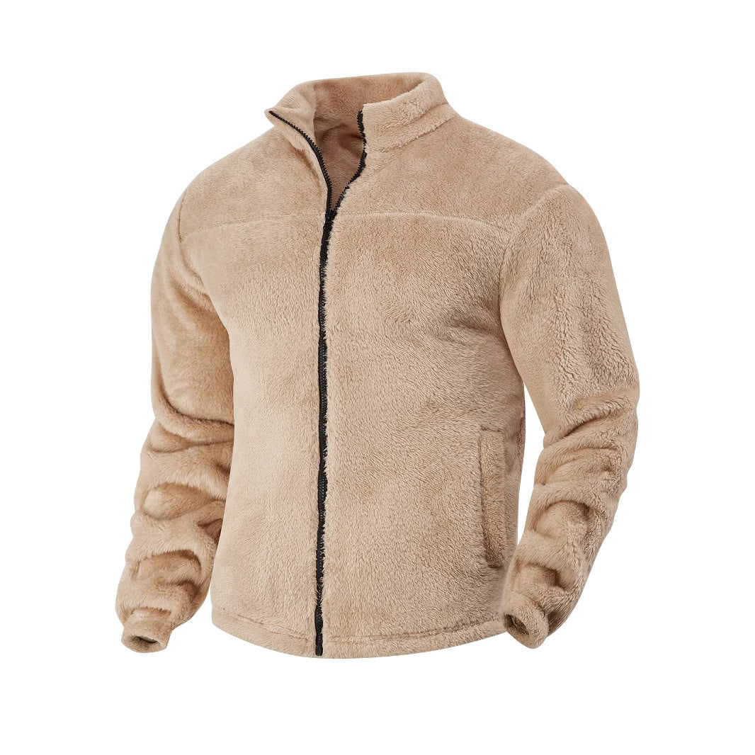 Herren Fleecejacke Weich Warm Hochkragen