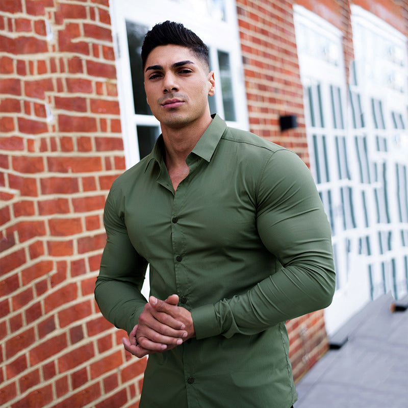 Elegantes Herren Hemd Business Modell