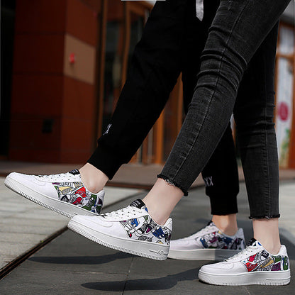 Damen Sneaker Bunt Grafik Design Sportlich Modisch
