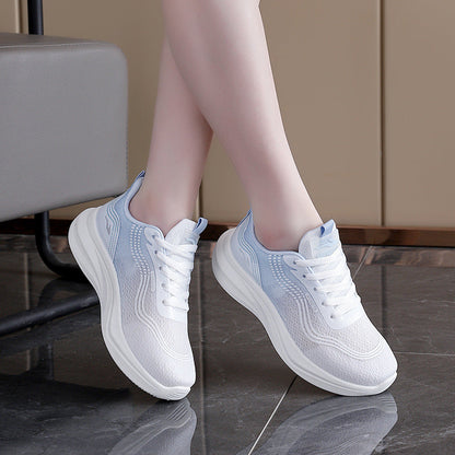 Damen Laufschuhe Atmungsaktiv Bequem Sneaker Sport