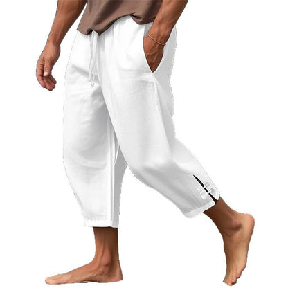Herren Strandhose Bequem Mit Taschen Sommerhose