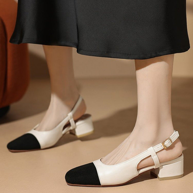 Damen Slingback Pumps Hoch Hacken Elegantes Design - BerlinGlamour