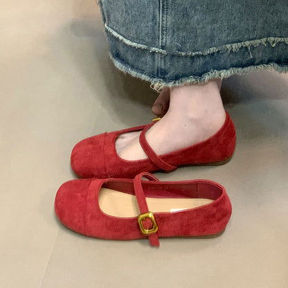 Damen Ballerinas Bequem Riemchen Schuhe Komfort