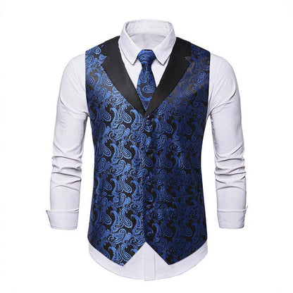 Elegante Herren Weste mit Paisley Muster Modern