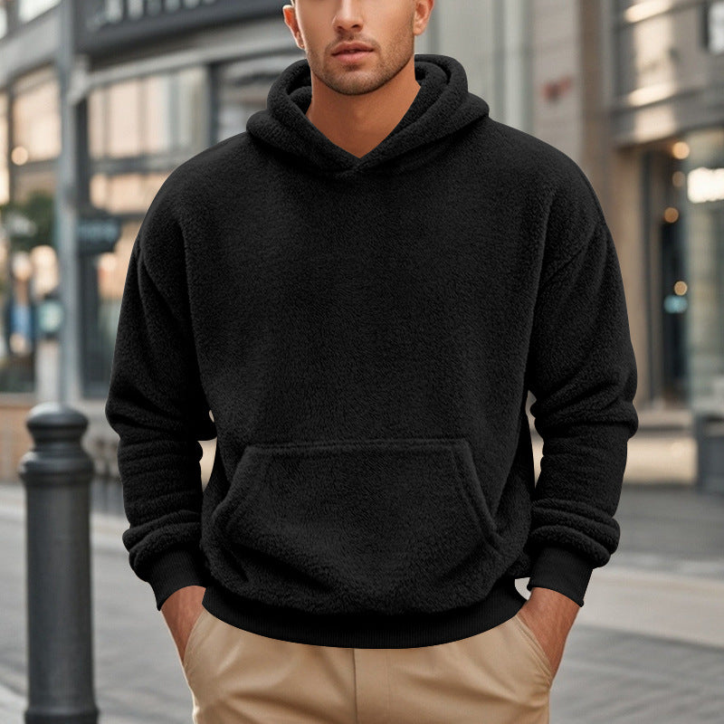 Großer Fleece-Hoodie Herren Übergroß Kängurutasche