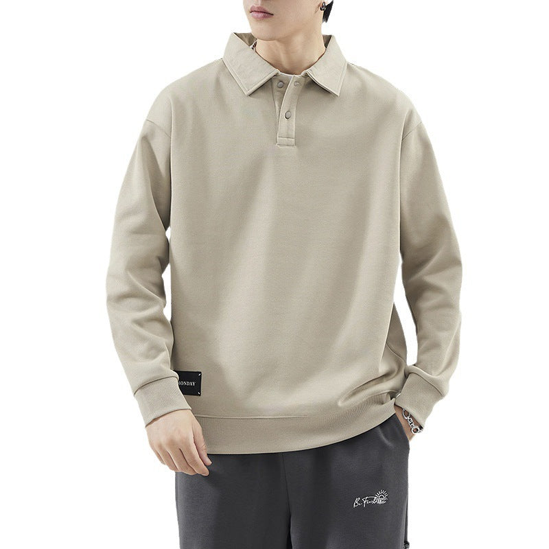 Herren Pullover Polokragen Sweater Hochwertig Lässig