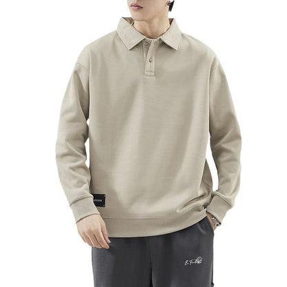 Herren Pullover Polokragen Sweater Hochwertig Lässig