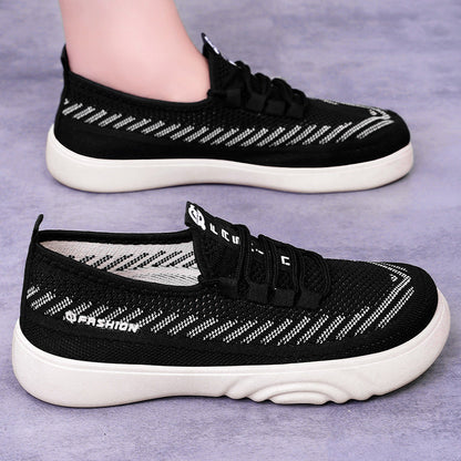 Damen Sneaker Leicht Bequem Freizeitschuhe Elastisch