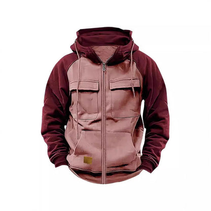 Herren Kapuzenjacke Funktionell mit Vordertaschen Hochwertig