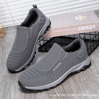 Damen Laufschuhe Bequem Atmungsaktiv Slip-On Sneaker Sport