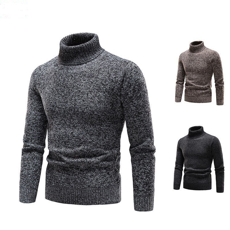 Herren Rollkragenpullover Wolle Warm Elegant - BerlinGlamour