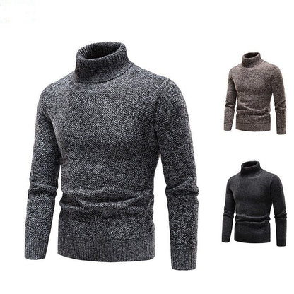 Herren Rollkragenpullover Wolle Warm Elegant - BerlinGlamour