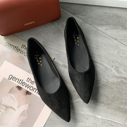 Damen Ballerinas Spitz Schuhe Elegantes Design