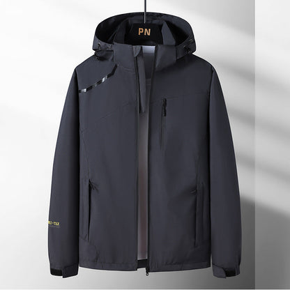 Herren Outdoor-Jacke Wasserdicht Mit Kapuze Funktionsjacke