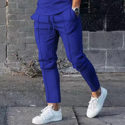 Herren Jogginghose Elegant Sportlich Schwarz