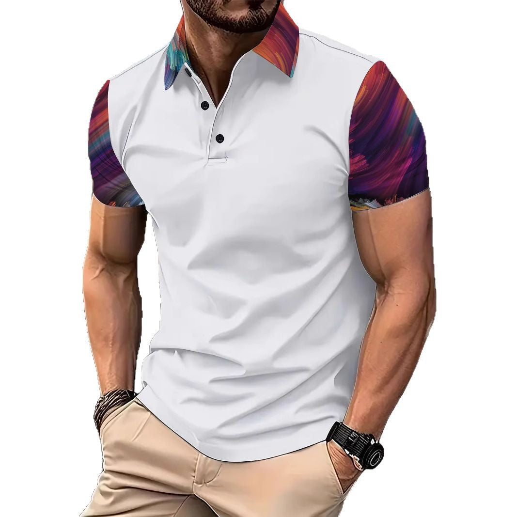 Herren Poloshirt Mit Grafikdruck Modern Berlin Style
