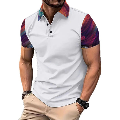 Herren Poloshirt Mit Grafikdruck Modern Berlin Style