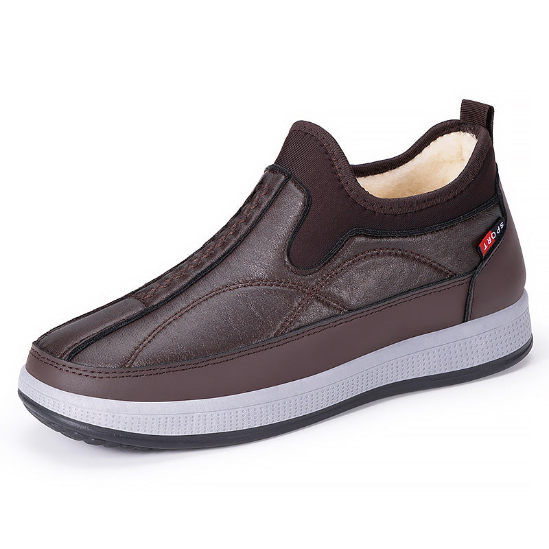 Damen Winter Sneaker Bequem Slip-On Schneestiefel Mode