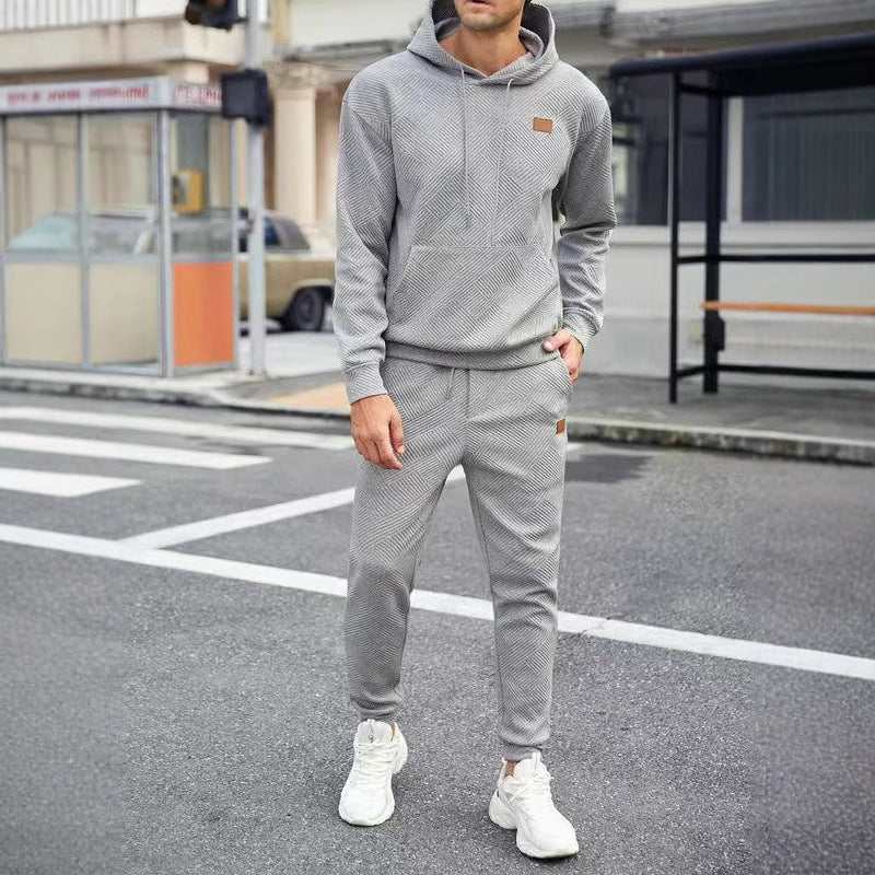 Herren Jogginganzug Sportlich mit Kapuze und Taschen - BerlinGlamour