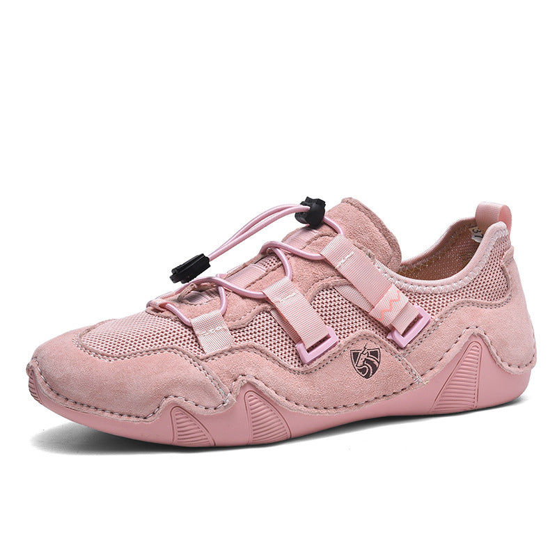 Damen Sneaker Sport Mesh Schnellschnürsystem Laufschuhe