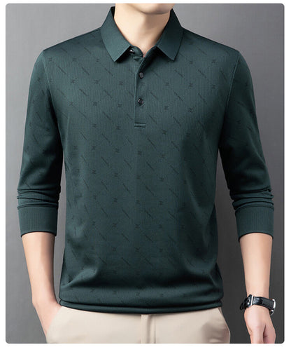 Herren Poloshirt Langarm Atmungsaktiv Modern