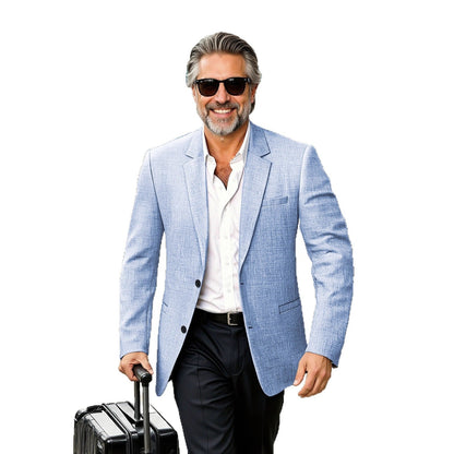 Herren Blazer Elegant Slim Fit Anzugjacke
