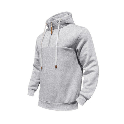 Herren Kapuzenpullover Sportlich Halbzipper