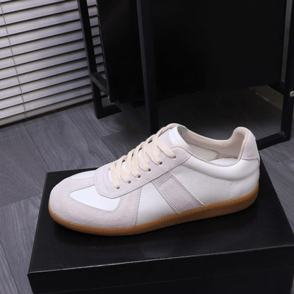 Damen Leder Sneaker Sportlich Rutschfest Modisch
