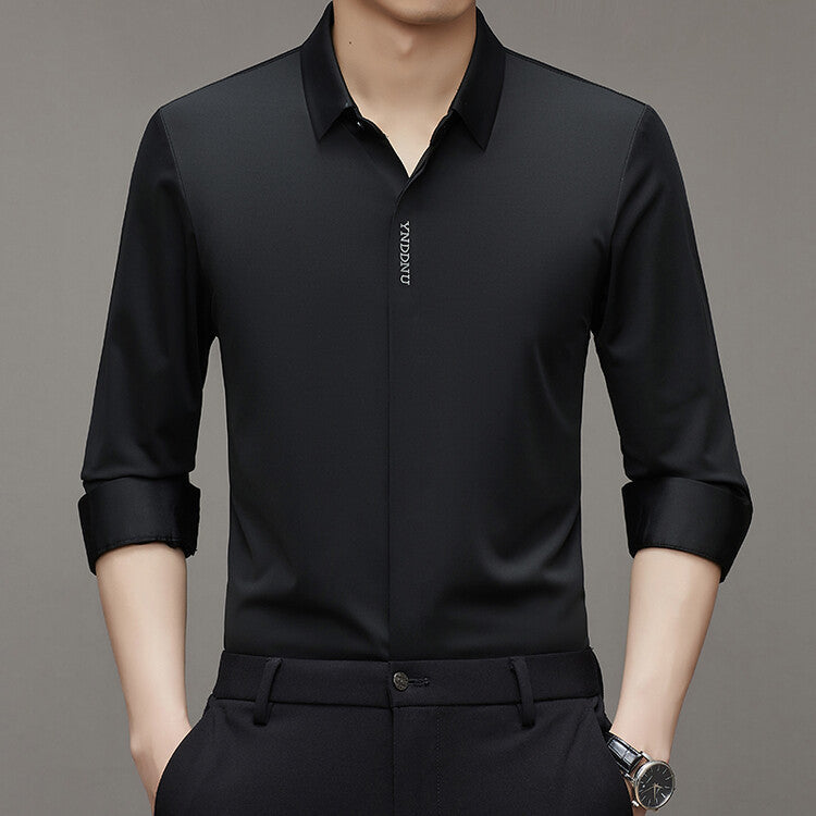 Herren Langarmhemd Modern Feuchtigkeitsregulierend