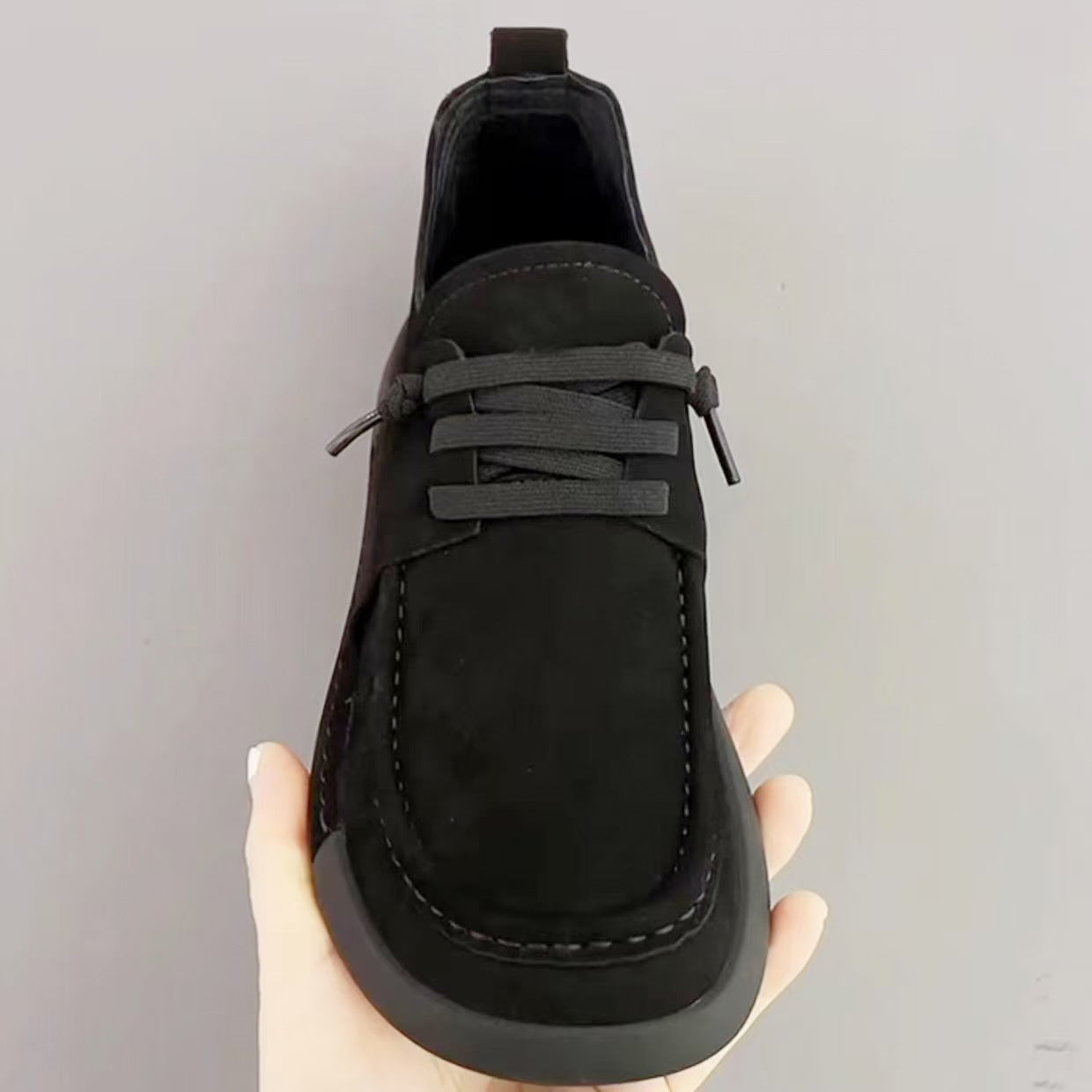 Damen Schnürschuhe aus Wildleder Lässig Bequem