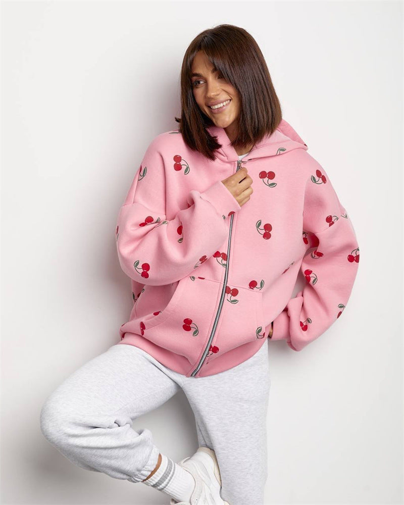 Damen Pullover Kapuzenpullover Mit Reißverschluss Trendig