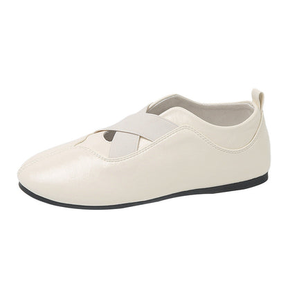 Damen Ballerinas Bequem Elegant mit Gummizug