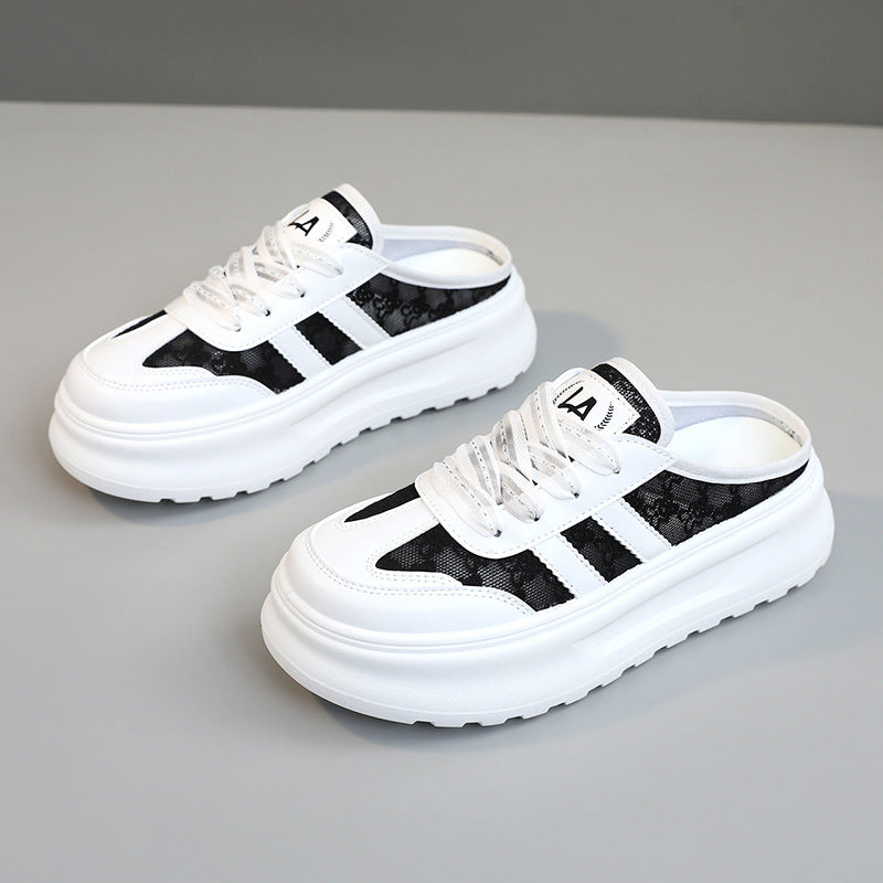 Damen Freizeitschuhe Bequem Modisch Großes Fersenloch