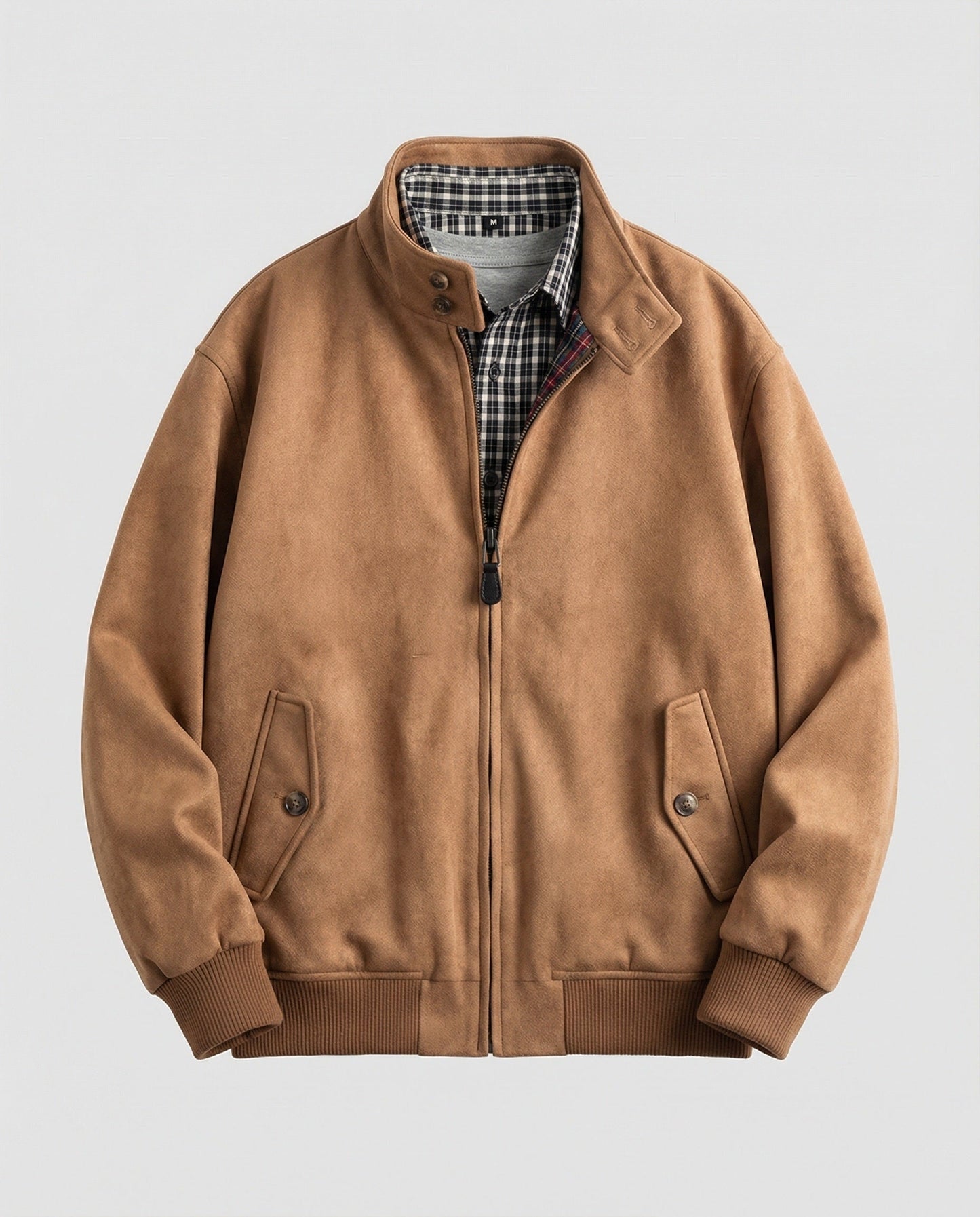 Damenjacke Braun Wildlederoptik Locker Herbst