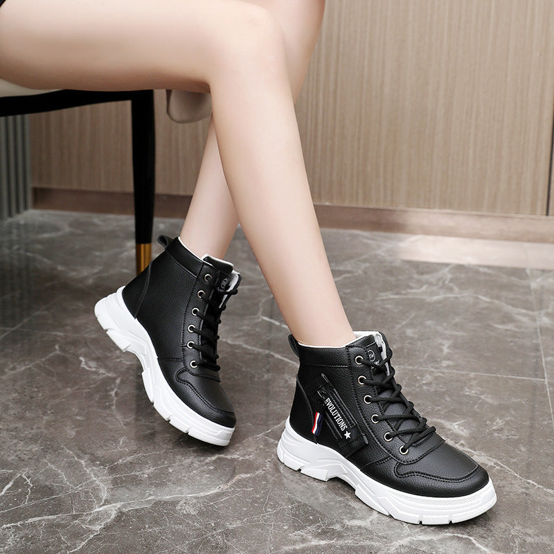 Damen Sneaker High-Top Weich und Bequem Trendy Design