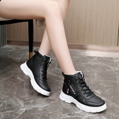 Damen Sneaker High-Top Weich und Bequem Trendy Design