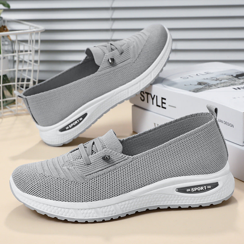 Damen Sneaker Bequem atmungsaktiv Slip-On Schuhe Mode