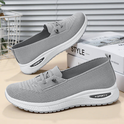 Damen Sneaker Bequem atmungsaktiv Slip-On Schuhe Mode