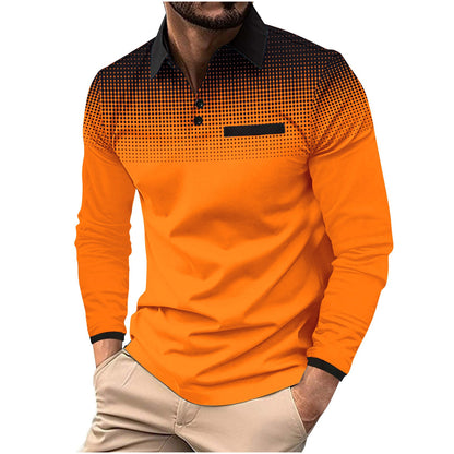 Herren Poloshirt Modern Grafik Design Berlin Style